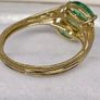 Silver ring with emeralds Image 8