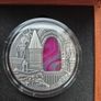 Niue Mysteries Of Hogwarts Crystal Art Castle 2 Oz Silver Coin  2015 Image 2