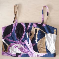 Banana republic strapped cropped summer top