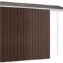 Garden Shed, Outdoor Storage Shed with Extended Roof, Tool Shed for Lawn Garage Yard, Metal Garden Storage Unit, Brown Steel Image 5