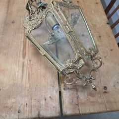 Antique style brass lantern ceiling light