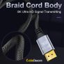 CableDeconn 5M Premium DisplayPort 1.4 UHD/3D 8K (7680x4320@60Hz) 32.4Gbps (Aluminum Alloy/Nylon Braided/Gold Plated) Cable (Brand New/Warranty) Image 7
