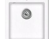 Overmount Kitchen Sink Single Basin Granite Cream White