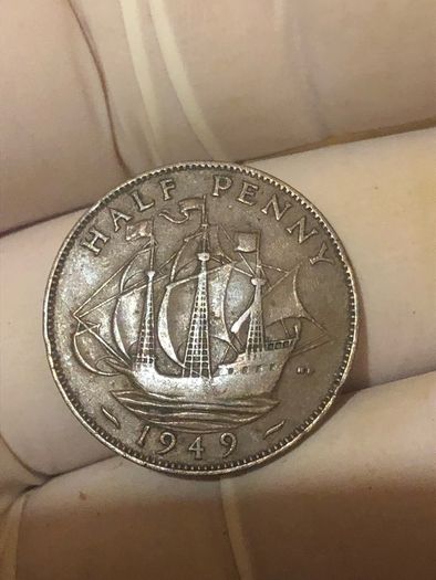 George VI half penny  x 36 Pictures