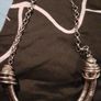 Fab chunky costume jewellery silver necklace Image 2