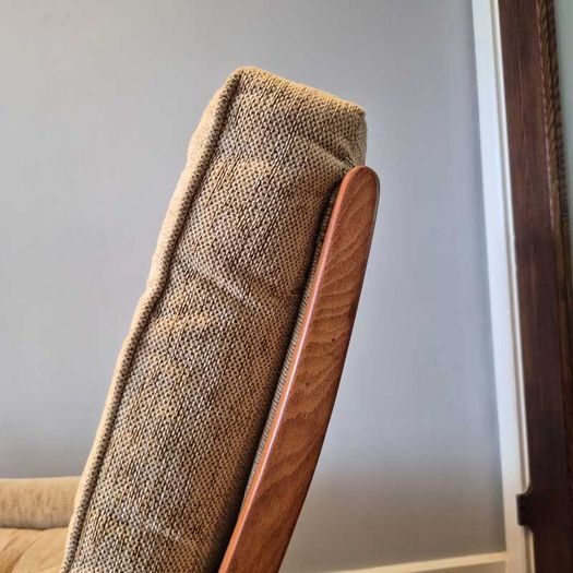 Vintage Mid-Century Modern High-Back Lounge Chair