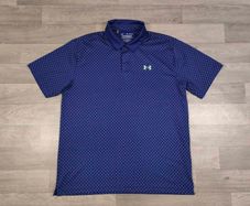 Under Armour The Playoff Polka Dot Golf Polo Shirt Mens XL