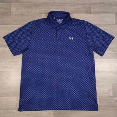 Under Armour The Playoff Polka Dot Golf Polo Shirt Mens XL