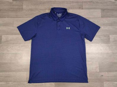 Under Armour The Playoff Polka Dot Golf Polo Shirt Mens XL