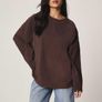 Missguided @ Shein Brown Oversized Long Sleeved  Sweatshirt Size Large UK 14 Image 4