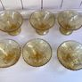 Vintage Amber Depression Glass Dessert Bowls - Set of 6 (1930s Sherbet Dishes) Image 2