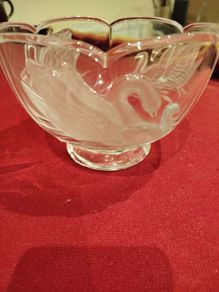 Vintage Teleflora 24% Lead Crystal Bowl