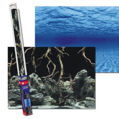 Aqua Nova Tree Roots/Water Double Sided Background 60x30cm