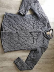 Mens S Denim quilted overshirt
