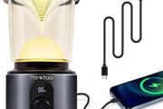 NEW Camping Lights, 10400mAh Camping Lantern USB-C Rechargeable Running 350Hrs, Camping Lamp with LED Screen, 5 Light Modes Waterproof