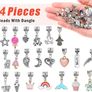 90 PCS Charm Bracelet Making Kit, Jewelry Making Supplies Beads, Bracelets for DIY Craft, Mermaid Girls Gift Jewelry Making Supplies Set for Girls Kids Teens and Adults (FREE POSTAGE) Image 6