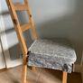 Solid Wooden Chair with Cushion Image 4