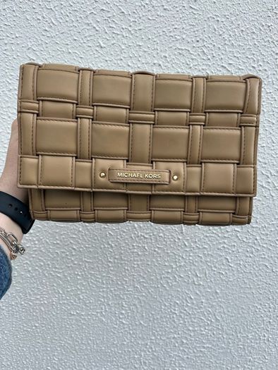 Michael Kors Woven Crossbody - like new