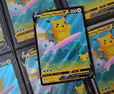 Surfing Pikachu V ! Ultra Rare ! from Celebrations ! 25th Anniversary ! 2021 ! Pokemon ! Flying Pikachu V ! Ultra Rare ! from Celebrations ! 25th Anniversary