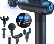 Deep Tissue Massage Gun - 99 Speeds, 6 Heads