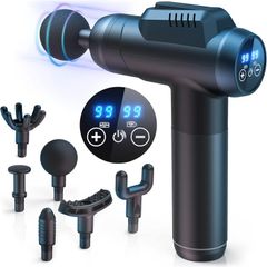 Deep Tissue Massage Gun - 99 Speeds, 6 Heads