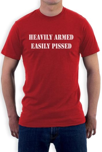 Heavily Armed Easily Pissed T-Shirt tee top shirt