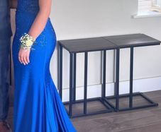 Blue debs dress