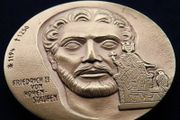 Frederick II Holy Roman Emperor | solid Bronze coin medal by Werner Godec