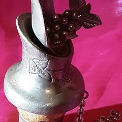 Vintage pewter bottle stop/ pourer