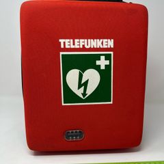 Pair of Hard Case First Aid Bag. Originally used for Telefunken defibrillator.