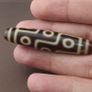 Antique 9 Eyes Himalayan Tibetan Agate Dzi Bead Amulet Pendant Image 10