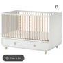 IKEA MYLLRA Cot with large drawer in white - Excellent Condition Image 5