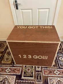 Wooden plyometric exercise box