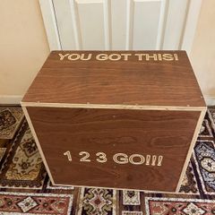 Wooden plyometric exercise box
