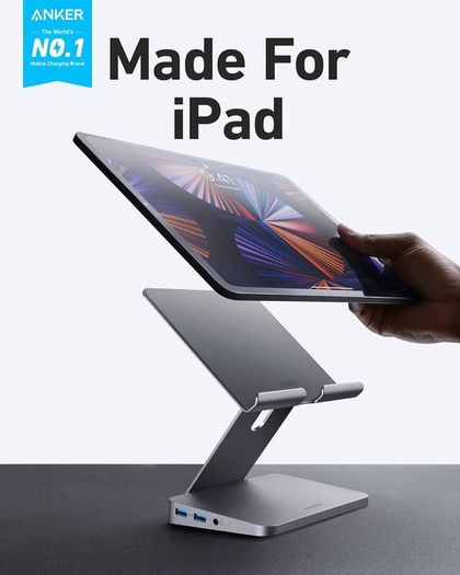 Anker 551 8-in-1 USB C Hub, with Foldable Tablet Stand