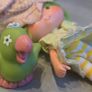 Lime Chiffon Friend with Parrot Parfait pet but complete outfit HTF AGC Kenner A.G.C same era as MLP G1 My Little Pony Image 10