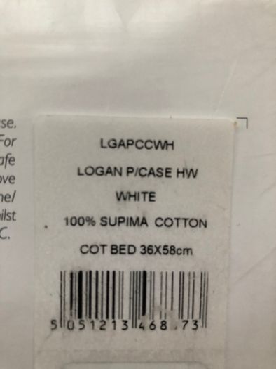 BNWT THE WHITE COMPANY   Logan Housewife Pillowcase Cotbed