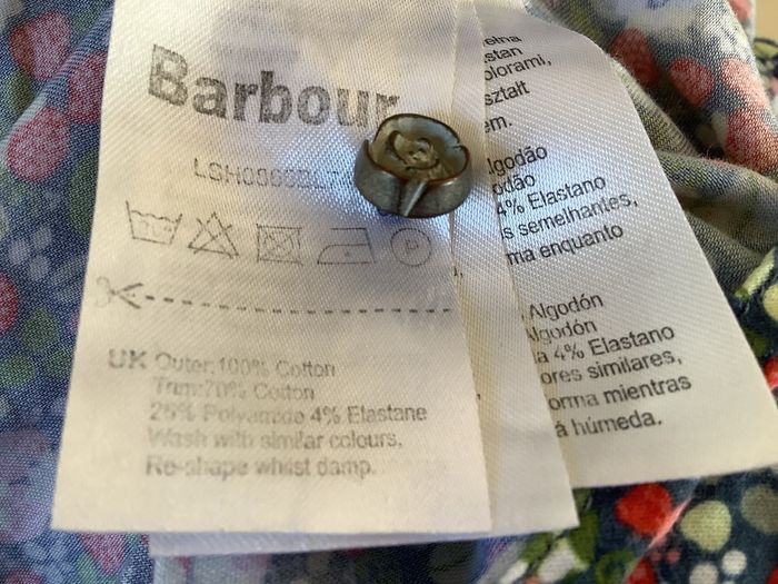 Barbour shirt size 14