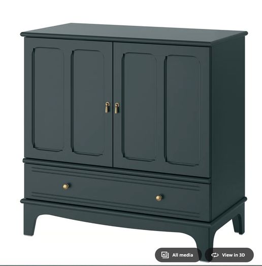 LOMMARP Cabinet, dark blue-green