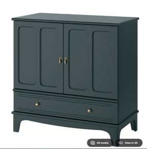 LOMMARP Cabinet, dark blue-green