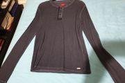 guess medium large blue long sleeve shirt