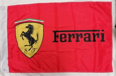 Ferrari flag 3ft x 2ft.