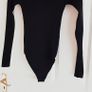 Black Long Sleeve Bodysuit - Size 2XS Image 4