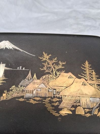 Damascene Komai 24kgold Inlay Meiji Period Case
