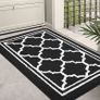 MULTIPLE SIZES/COLOURS AVAILABLE Washable Door Mats Indoor, Dirt Trapper Mat Absorbent Non-Slip Low Profile Doormat for Entrance Inside Kitchen Front Back Door Pets and Dogs 50 x 80 cm Image 4