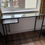 Glass console table with shelf Image 2