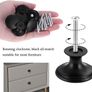 24Pcs Round Cabinet Knobs, 30mm Matted Black Mushroom Drawer Knobs Door Pull Handle for Single Hole Cupboard Wardrobe Furniture - with 24Pcs Screws (FREE POSTAGE) Image 2