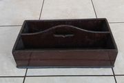 Vintage Wooden Cutlery Carry Box