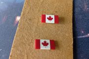 Canada 1970S Flag Pin Badges Maple Leaf Red White Lapel Souvenir Vintage CollectIble