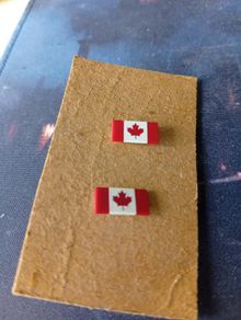 Canada 1970S Flag Pin Badges Maple Leaf Red White Lapel Souvenir Vintage CollectIble